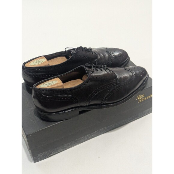 Allen Edmonds Concord Wingtip Oxford Shoes Burgundy 9.5 D Leather w/ Box & Bags
